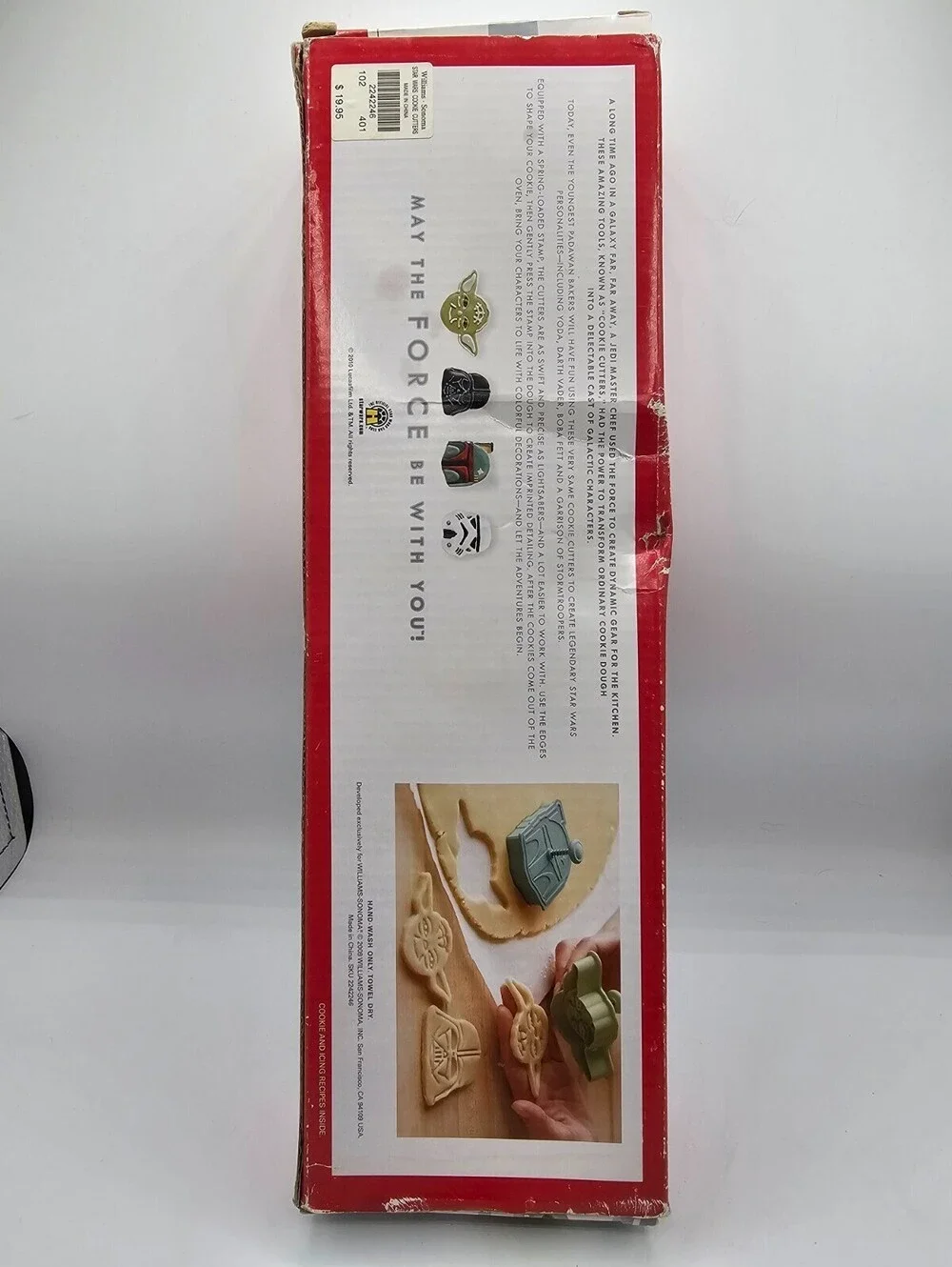 Williams Sonoma STAR WARS Cookie Cutters Set of 4 NWT YODA DARTH BOBA FETT